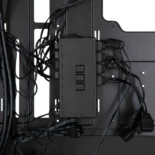 Корпус 2E GAMING Dominator Pro G2302B, без БЖ 2xUSB3.0, 1xUSBType-C, 4x120мм ARGB, VGA 380мм, LCS ready, контролер з пультом, TG Side Panel, TG/Mesh Front panel, ATX, чорний