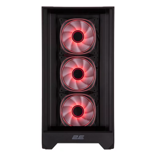 Корпус 2E GAMING Dominator Pro G2302B, без БЖ 2xUSB3.0, 1xUSBType-C, 4x120мм ARGB, VGA 380мм, LCS ready, контролер з пультом, TG Side Panel, TG/Mesh Front panel, ATX, чорний