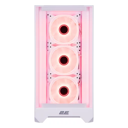 Корпус 2E GAMING Dominator Pro G2302W, без БЖ 2xUSB3.0, 1xUSBType-C, 4x120мм ARGB, VGA 380мм, LCS ready, контролер з пультом, TG Side Panel, TG/Mesh Front panel, ATX, білий