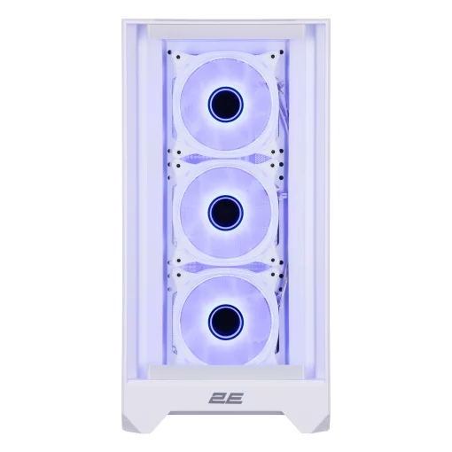 Корпус 2E GAMING Dominator Pro G2302W, без БЖ 2xUSB3.0, 1xUSBType-C, 4x120мм ARGB, VGA 380мм, LCS ready, контролер з пультом, TG Side Panel, TG/Mesh Front panel, ATX, білий
