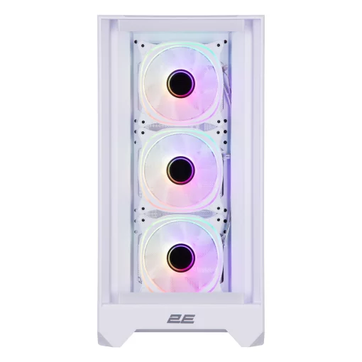 Корпус 2E GAMING Dominator Pro G2302W, без БЖ 2xUSB3.0, 1xUSBType-C, 4x120мм ARGB, VGA 380мм, LCS ready, контролер з пультом, TG Side Panel, TG/Mesh Front panel, ATX, білий