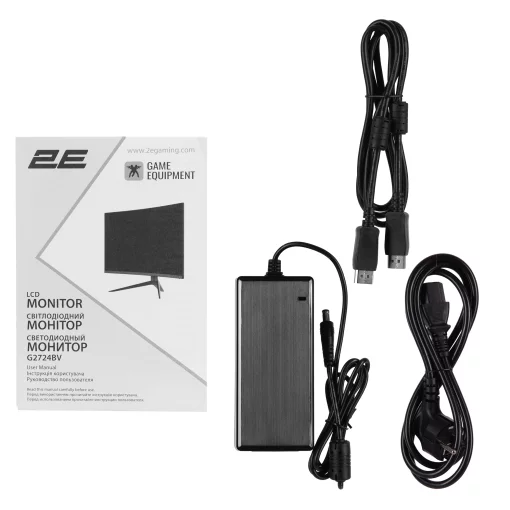 Монітор 2E GAMING 27" G2724BV HDMI, DP, VA, 2560x1440, 165Hz, 1ms, CURVED, FreeSync