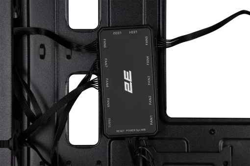 Корпус 2E GAMING Virtus Neo G3301N без БЖ 2xUSB3.0, 1xUSB2.0, 3x140мм ARGB, 1x120мм ARGB,  VGA 340мм, LCS ready, контролер з пультом, TG Side Panel, ATX, чорний