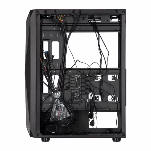 Корпус 2E GAMING Aruba G3313B, без БЖ 1xUSB3.0, 2xUSB2.0, 5x120мм ARGB, VGA 300мм, LCS ready, HUB, TG Side Panel, ATX, чорний