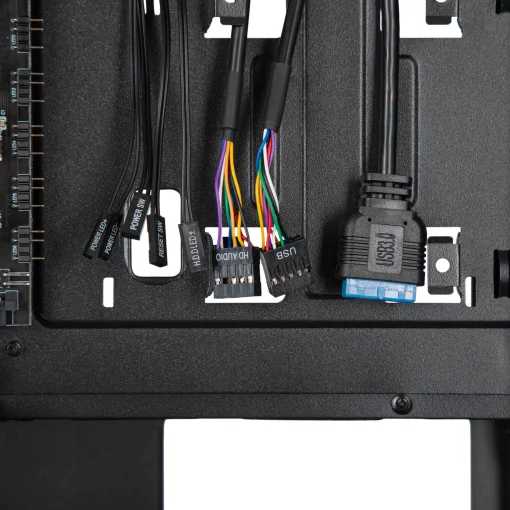 Корпус 2E GAMING Aruba G3313B, без БЖ 1xUSB3.0, 2xUSB2.0, 5x120мм ARGB, VGA 300мм, LCS ready, HUB, TG Side Panel, ATX, чорний