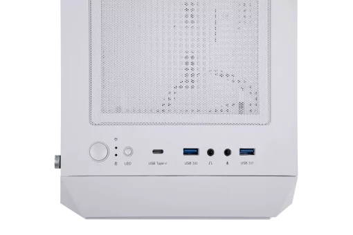 Корпус 2E GAMING Hexagon G338W без БЖ 2xUSB3.0, 1xUSBType-C, 3x120мм ARGB, 1x120мм, VGA 330мм, LCS ready, HUB, TG Side Panel, ATX, білий