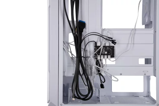 Корпус 2E GAMING Hexagon G338W без БЖ 2xUSB3.0, 1xUSBType-C, 3x120мм ARGB, 1x120мм, VGA 330мм, LCS ready, HUB, TG Side Panel, ATX, білий