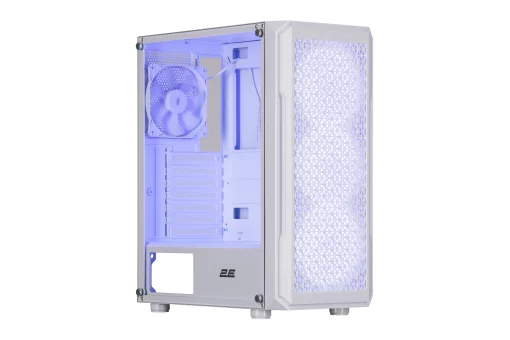 Корпус 2E GAMING Hexagon G338W без БЖ 2xUSB3.0, 1xUSBType-C, 3x120мм ARGB, 1x120мм, VGA 330мм, LCS ready, HUB, TG Side Panel, ATX, білий