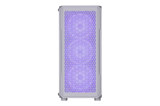 Корпус 2E GAMING Hexagon G338W без БЖ 2xUSB3.0, 1xUSBType-C, 3x120мм ARGB, 1x120мм, VGA 330мм, LCS ready, HUB, TG Side Panel, ATX, білий