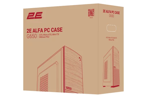 Корпус 2E Alfa G650 без БЖ 2xUSB3.0, 1xUSB2.0, 1x120мм, VGA 280мм, LCS ready, ATX, чорний