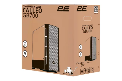 Корпус 2E GAMING Calleo GB700 без БЖ 2xUSB3.0, 1xUSB2.0, 4x120мм ARGB, VGA 320мм, LCS ready, контролер з пультом, TG Side Window, mATX, чорний