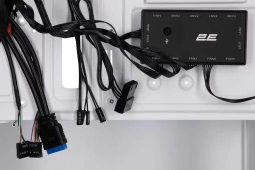 Корпус 2E GAMING Calleo GB700W без БЖ, 2xUSB3.0, 1xUSB2.0, 4x120мм ARGB, VGA 320мм, LCS ready, контролер з пультом, TG Side Window, mATX, білий