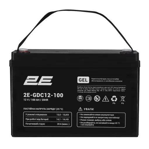 Акумуляторна батарея 2E GDC, 12В, 100А•год, GEL