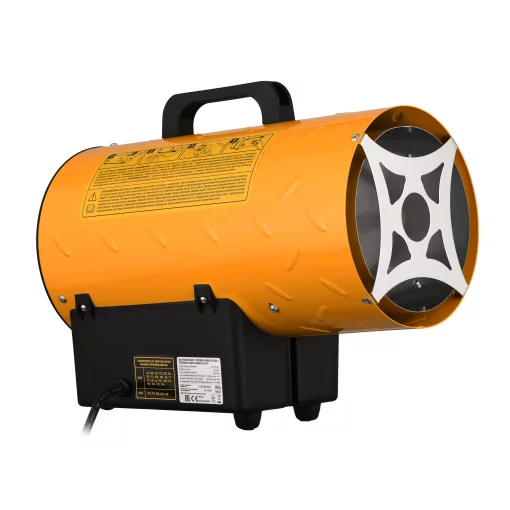 Теплова гармата газова 2E PowerHeat G15, 15кВт, 150м2, 420м3/год, IPX4, жовтий, 3.8кг