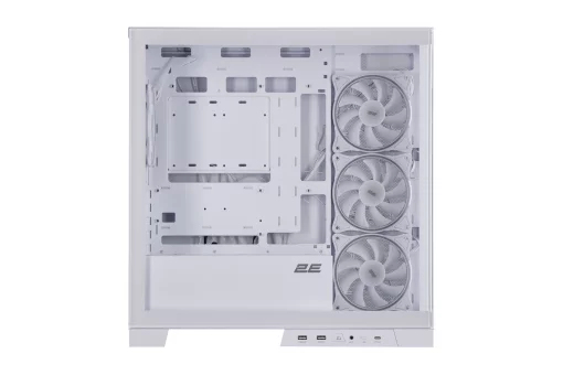 Корпус 2E GAMING Fantom GK701W без БЖ 2xUSB3.0, 1xUSBType-C, 4x120мм ARGB, VGA 400мм, LCS ready, контролер з пультом, TG Side/Front Panel, mATX, білий