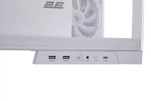 Корпус 2E GAMING Fantom GK701W без БЖ 2xUSB3.0, 1xUSBType-C, 4x120мм ARGB, VGA 400мм, LCS ready, контролер з пультом, TG Side/Front Panel, mATX, білий