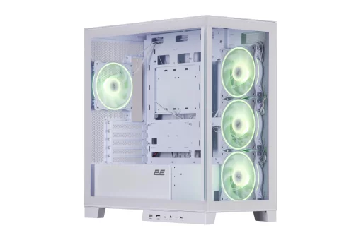 Корпус 2E GAMING Fantom GK701W без БЖ 2xUSB3.0, 1xUSBType-C, 4x120мм ARGB, VGA 400мм, LCS ready, контролер з пультом, TG Side/Front Panel, mATX, білий
