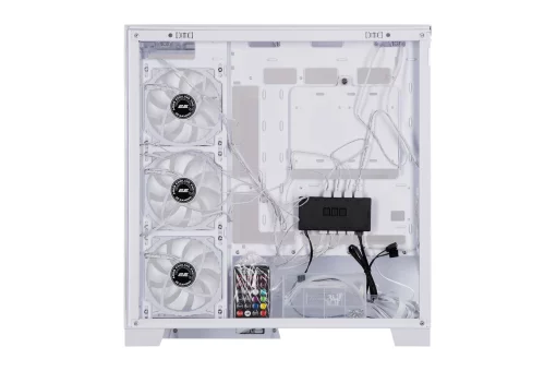 Корпус 2E GAMING Fantom GK701W без БЖ 2xUSB3.0, 1xUSBType-C, 4x120мм ARGB, VGA 400мм, LCS ready, контролер з пультом, TG Side/Front Panel, mATX, білий