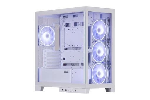 Корпус 2E GAMING Fantom GK701W без БЖ 2xUSB3.0, 1xUSBType-C, 4x120мм ARGB, VGA 400мм, LCS ready, контролер з пультом, TG Side/Front Panel, mATX, білий