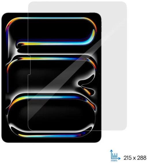 Захисне скло 2E для iPad Pro 13" (2024), 2.5D, прозорий