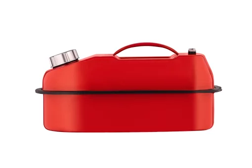 Каністра 2E паливна горизонтальна 10л метал 0.6мм, 1.8кг, червоний