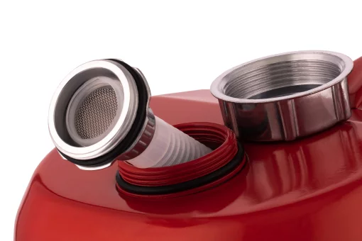 Каністра 2E паливна горизонтальна 10л метал 0.6мм, 1.8кг, червоний