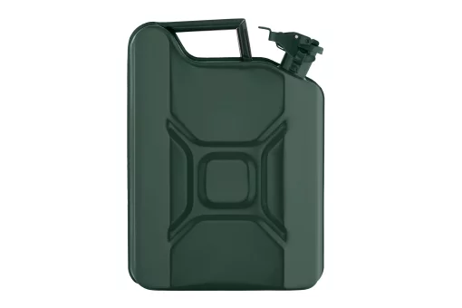Каністра 2E паливна вертикальна 10л метал 0.8мм, 2.3кг, зелений