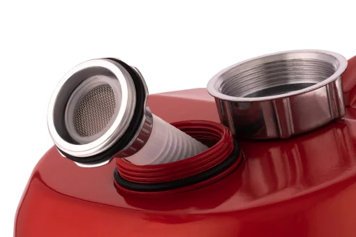 Каністра 2E паливна горизонтальна 20л метал 0.8мм, 3.1кг, червоний