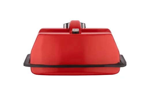 Каністра 2E паливна горизонтальна 5л метал 0.6мм, 1.5кг, червоний