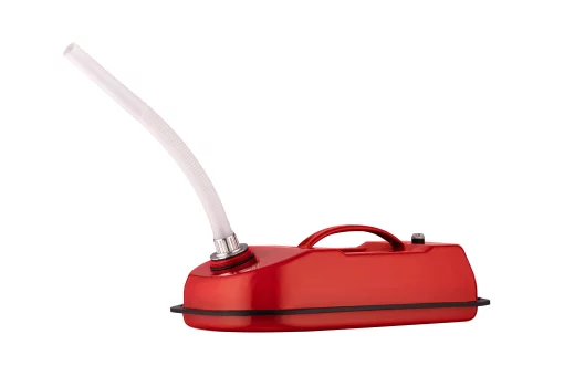 Каністра 2E паливна горизонтальна 5л метал 0.6мм, 1.5кг, червоний