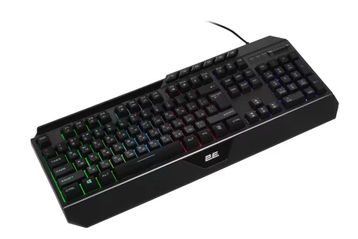 Клавіатура мембранна 2E GAMING KG315 110key, USB-A, EN/UA, RGB, чорний