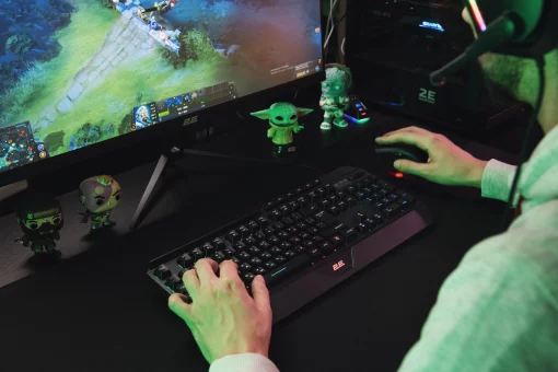 Клавіатура мембранна 2E GAMING KG315 110key, USB-A, EN/UA, RGB, чорний