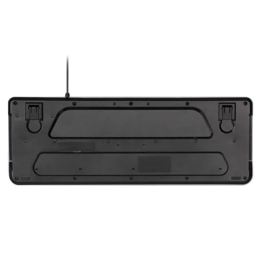 Клавіатура мембранна 2E KS120 104key, USB-A, EN/UK, White LED, чорний