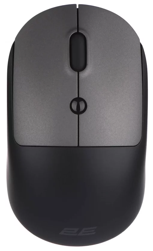 Миша 2E MF218 Silent, WL/BT, чорно-сірий