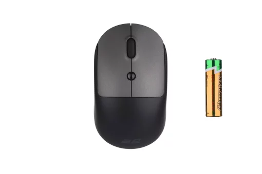 Миша 2E MF218 Silent, WL/BT, чорно-сірий