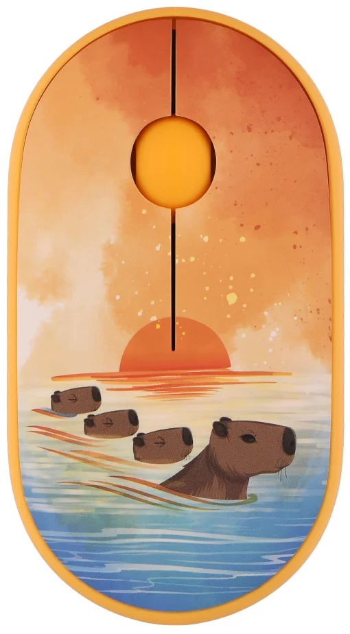 Миша 2E MF300 CAPYBARA:SUNSET Silent WL BT, жовтий
