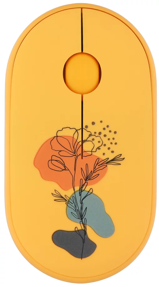 Миша 2E MF300 FLORA:POPPY Silent WL BT, жовтий