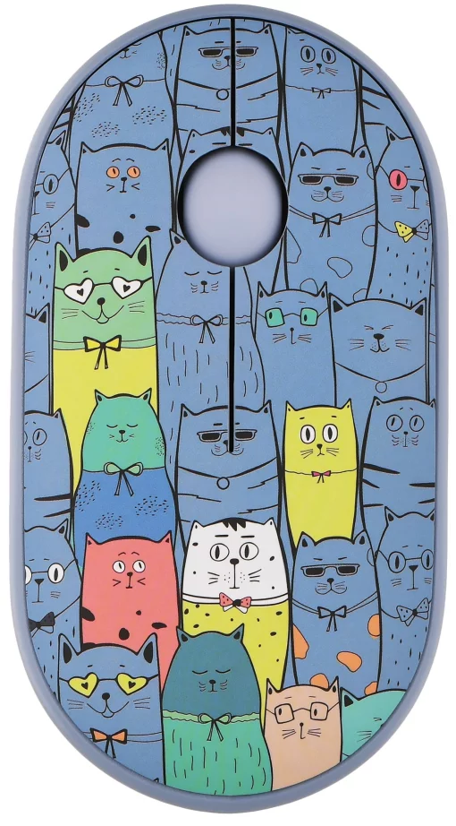 Миша 2E MF300 PETS:CATS Silent WL BT, синій