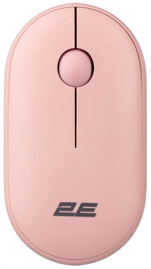 Миша 2E MF300 Silent, WL/BT, рожевий