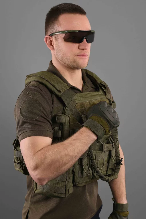 Рукавички тактичні 2E, Sensor Touch L, зелені