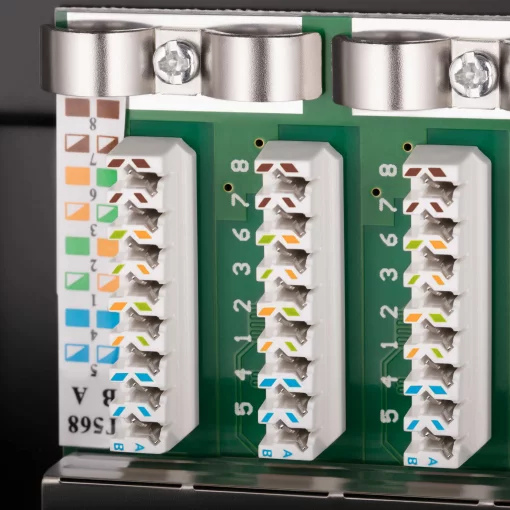 Патч-панель 2E САТ 5e, FTP, 19", 1U, 24 порти, зібрана