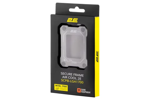 Контактна рамка для процесора 2E GAMING Air Cool SCPB-LGA1700, Aluminum, чорний