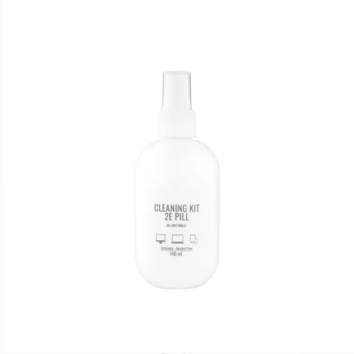 Очисний набір 2E PILL для оргтехніки (рідина 140мл + серветка 20см), біло-бузковий
