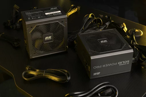 Блок живлення 2E GAMING Solid Power Pro ATX3.1 GEN5.0  (750W), >85%, 80+ Bronze, 120мм, 1xMB 24pin(20+4), 2xCPU 8pin(4+4), 3xMolex, 6xSATA, 4xPCIe 8pin(6+2), 1xPCIe GEN5 16pin, Semi Modular