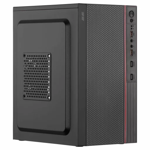 Корпус 2E TeamX TMX03 з БЖ 2E ATX500W, 2xUSB3.0, 1x80мм, VGA 220мм, mATX, чорний