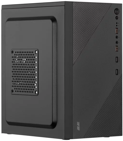 Корпус 2E TeamX TMX04 з БЖ 2E ATX500W, 2xUSB3.0, 1x80мм, VGA 220мм, mATX, чорний