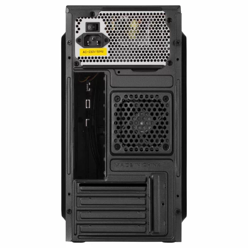 Корпус 2E TeamX TMX04 з БЖ 2E ATX500W, 2xUSB3.0, 1x80мм, VGA 220мм, mATX, чорний