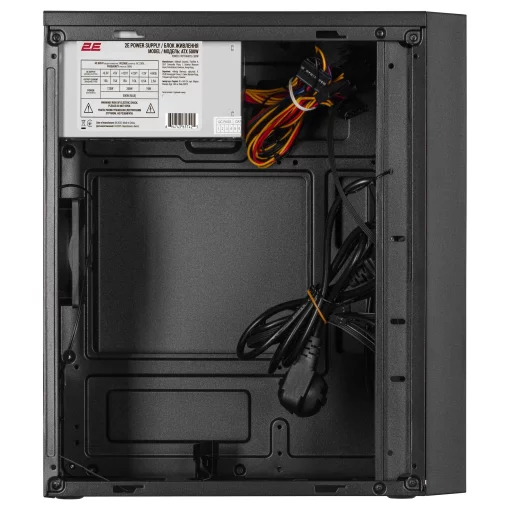 Корпус 2E TeamX TMX04 з БЖ 2E ATX500W, 2xUSB3.0, 1x80мм, VGA 220мм, mATX, чорний