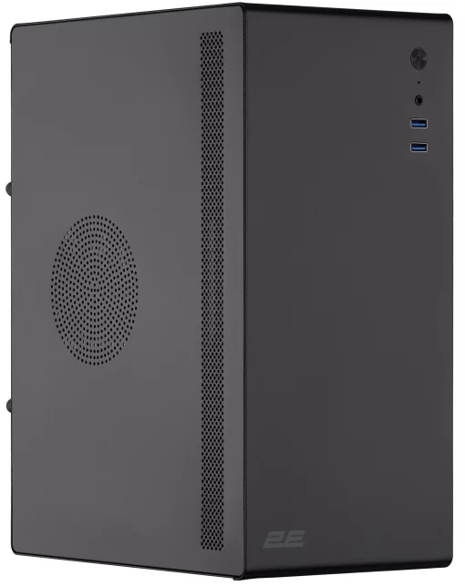 Корпус 2E Credo V200B-400 з БЖ 2E ATX400, 2xUSB3.0, 1x80мм, VGA 250мм, mATX, чорний