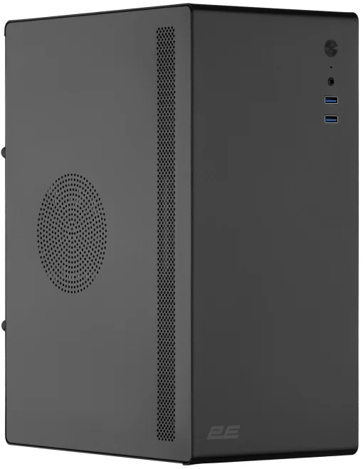 Корпус 2E Credo V200B без БЖ, 2xUSB3.0, 1x80мм, VGA 250мм, mATX, чорний